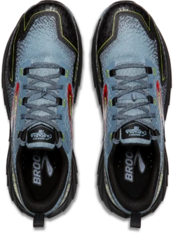 BROOKS Men's Cascadia 18 Wide (004 - Citadel/Ebony/Lime) -Tcrunning Sale Store 110426 004 O Cascadia 18