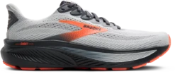 BROOKS Men's Ghost 17 EXTRA WIDE (048 - Oyster Mushroom/Orange/Ebony)