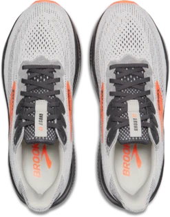 BROOKS Men's Ghost 17 EXTRA WIDE (048 - Oyster Mushroom/Orange/Ebony) 9 BROOKS Men's Ghost 17 EXTRA WIDE (048 - Oyster Mushroom/Orange/Ebony) -Tcrunning Sale Store 110442 048 O Ghost 17