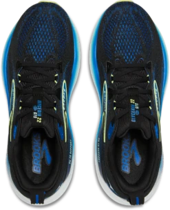 BROOKS Men's Glycerin GTS 22 (002 - Black/Cobalt/Neo Yellow) -Tcrunning Sale Store 110446 002 O Glycerin GTS 22