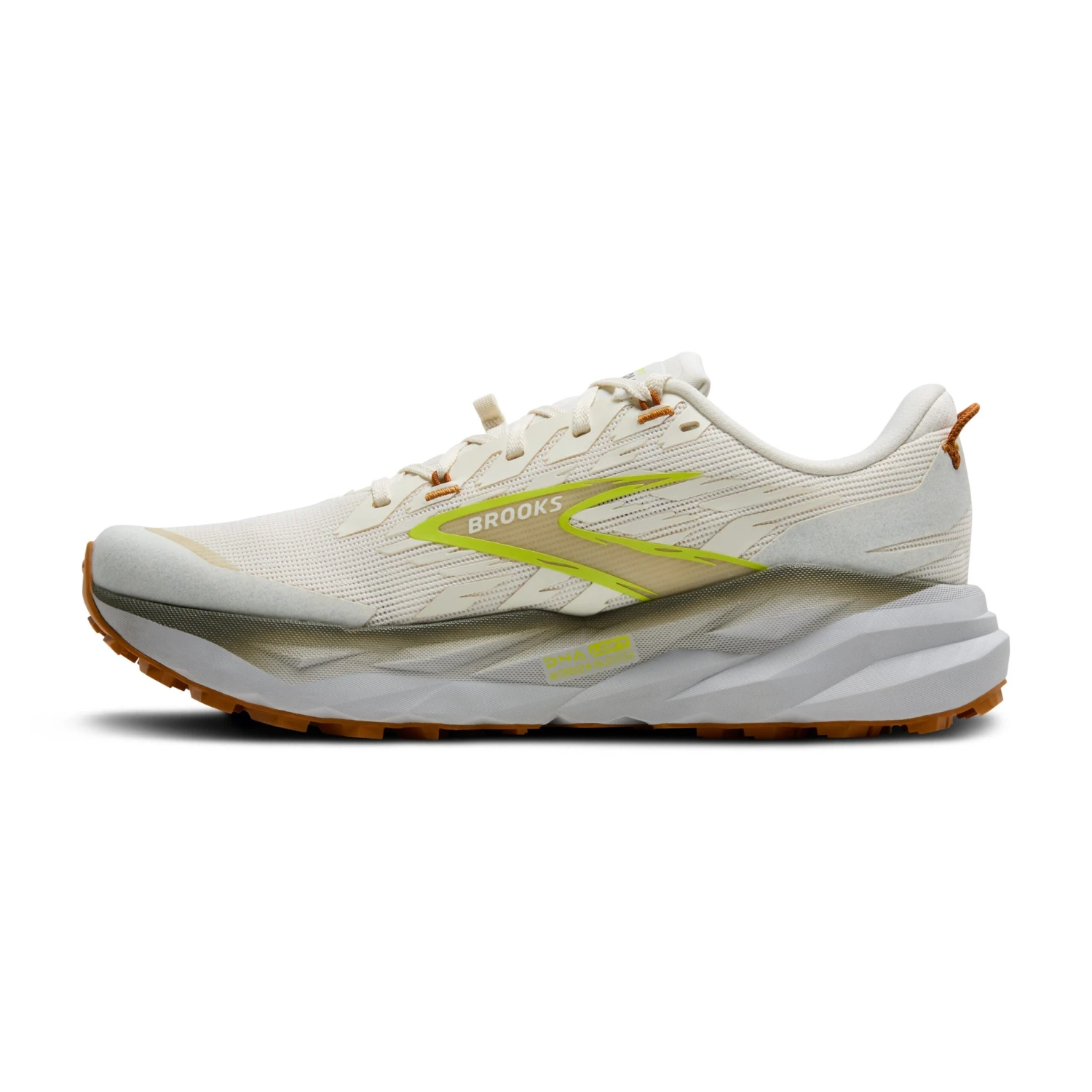 BROOKS Men's Cascadia 19 (183 - Coconut/Olive/Ginger) 4 BROOKS Men's Cascadia 19 (183 - Coconut/Olive/Ginger) - Image 4