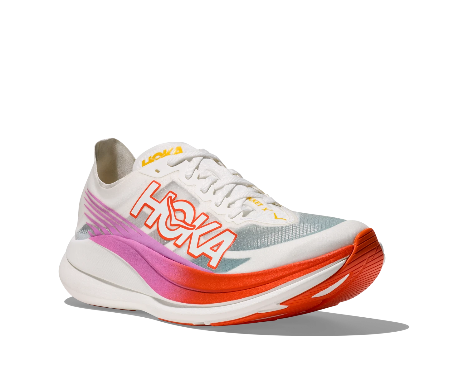 Hoka Unisex Rocket X 2 (FLV - Frost/Lava) 3 Hoka Unisex Rocket X 2 (FLV - Frost/Lava) - Image 3