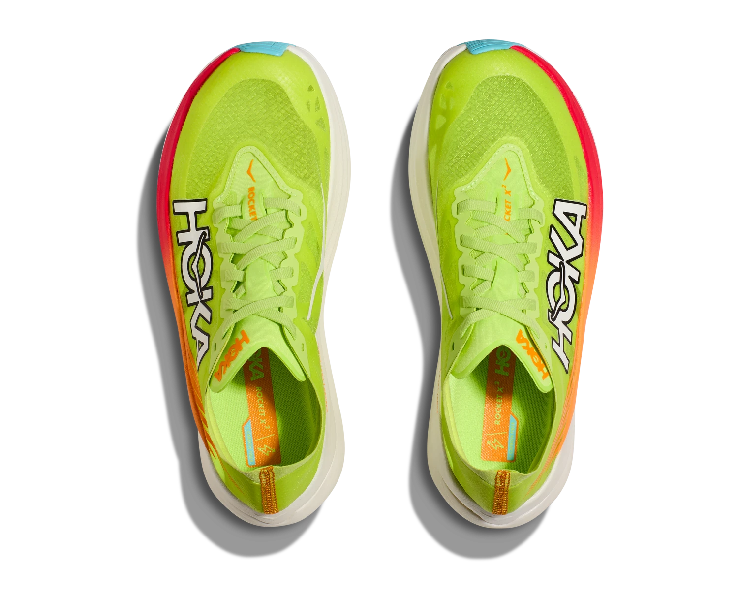 Hoka Unisex Rocket X 2 (LCS - Lettuce/Solar Flare) 6 Hoka Unisex Rocket X 2 (LCS - Lettuce/Solar Flare) - Image 6
