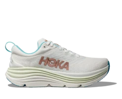 Hoka Women's Gaviota 5 WIDE (FTRS - Frost/Rose Gold)