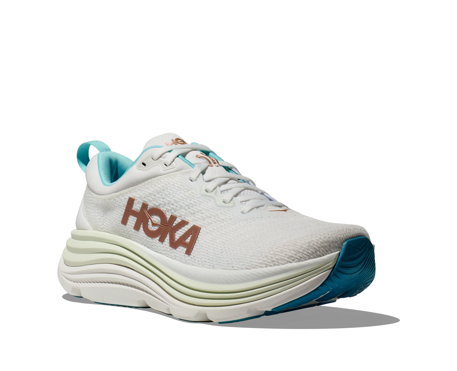 Hoka Women's Gaviota 5 WIDE (FTRS - Frost/Rose Gold) 3 Hoka Women's Gaviota 5 WIDE (FTRS - Frost/Rose Gold) - Image 3