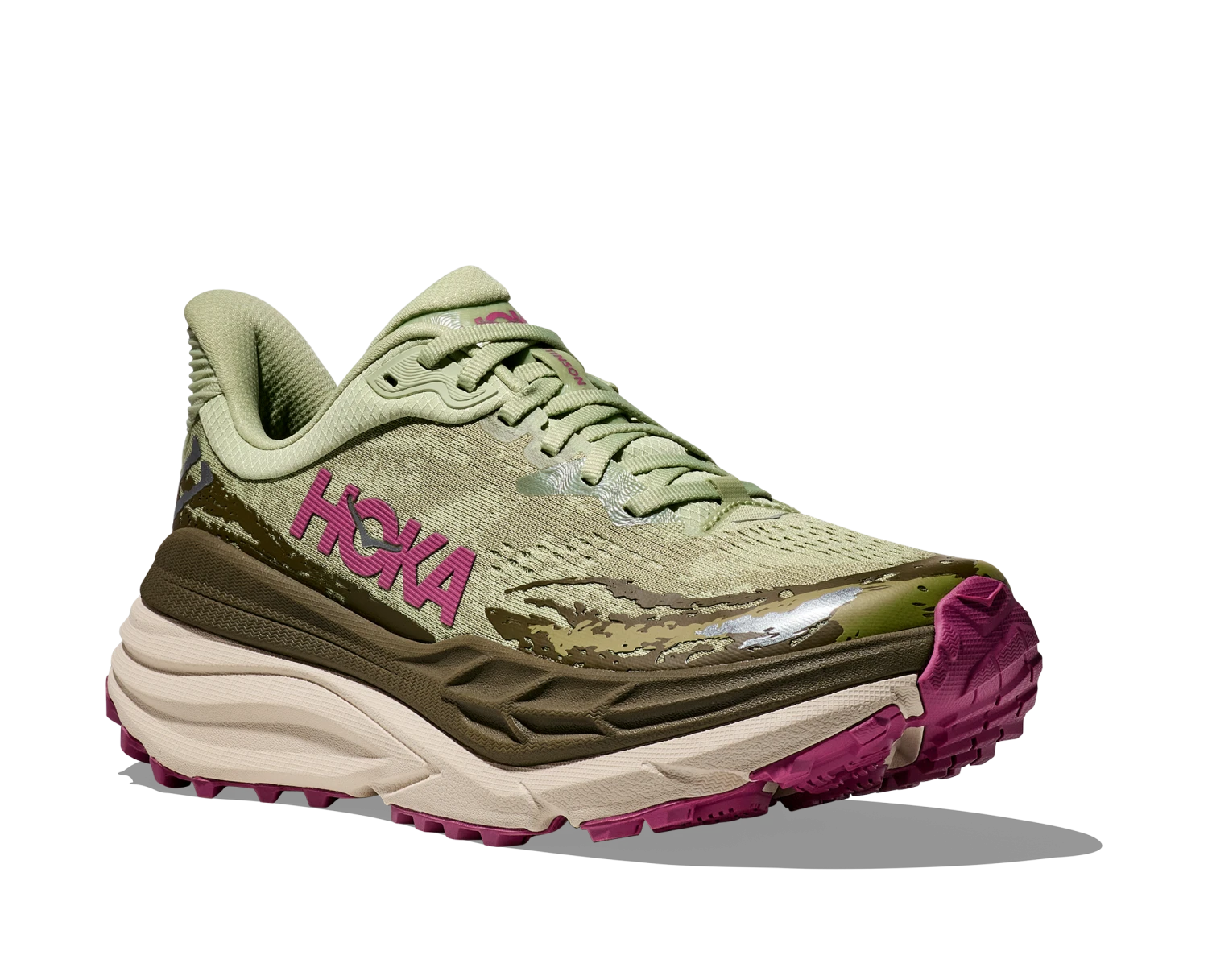 Hoka Women’s Stinson 7 (SNBT- Seed Green/Beet Root) 2 Hoka Women’s Stinson 7 (SNBT- Seed Green/Beet Root) - Image 2