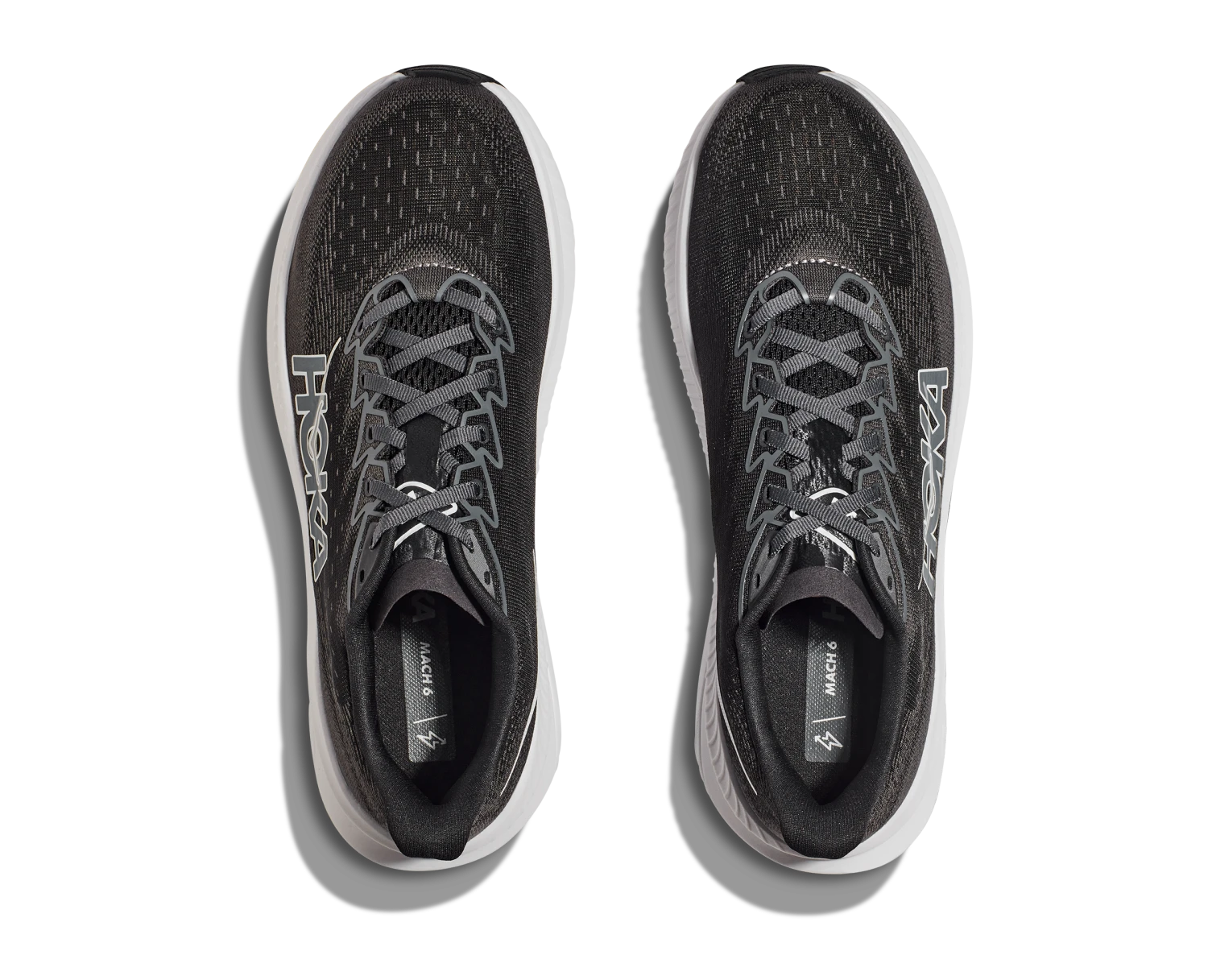 Hoka Women's Mach 6 (BWHT - Black/White) 5 Hoka Women's Mach 6 (BWHT - Black/White) - Image 5