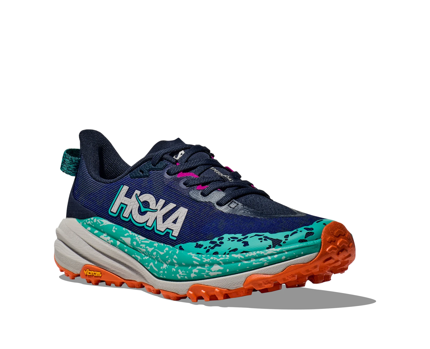Hoka Women's Speedgoat 6 (VYM - Varsity Navy/Meteor) 3 Hoka Women's Speedgoat 6 (VYM - Varsity Navy/Meteor) - Image 3