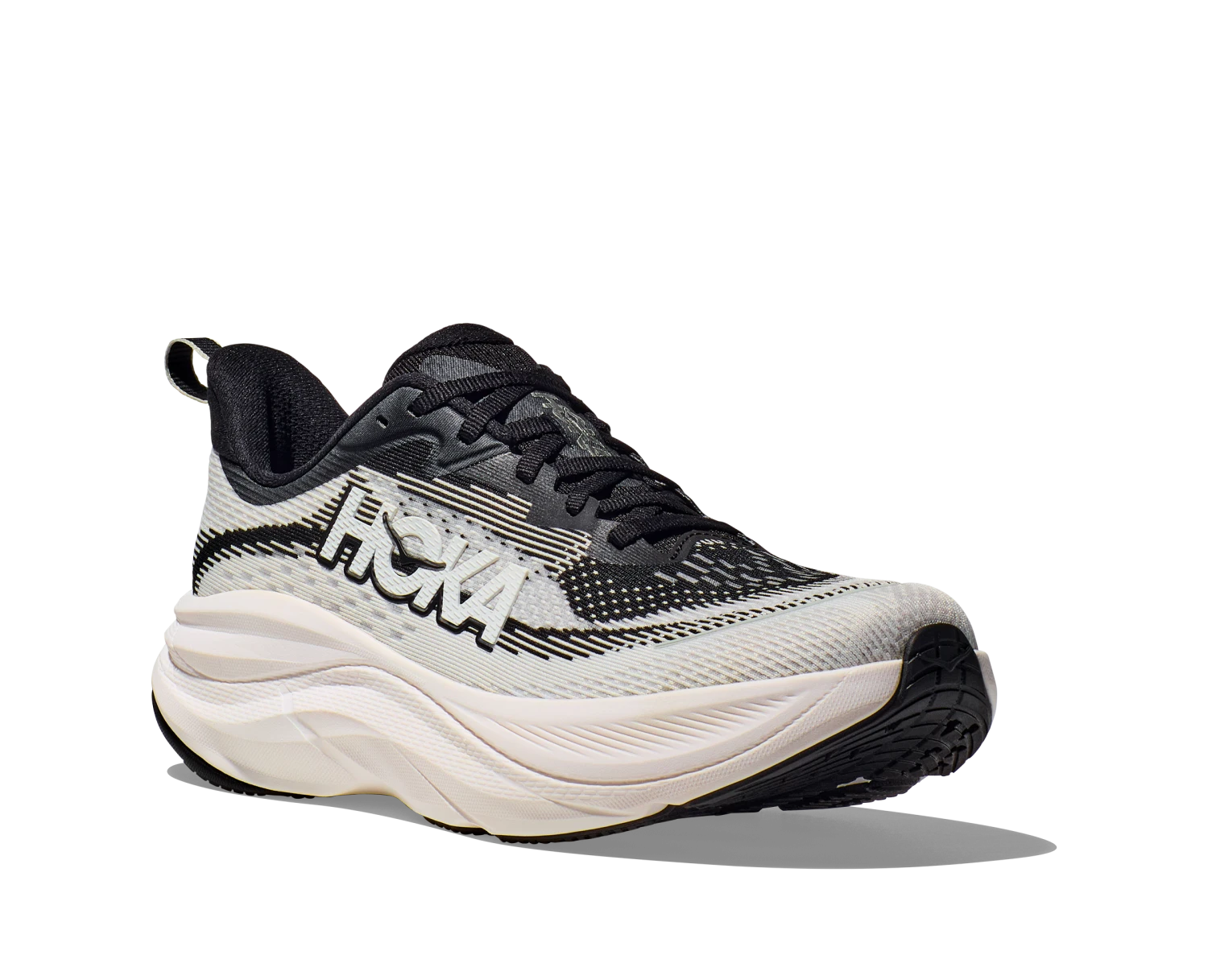 Hoka Women's Skyflow WIDE (BWHT - Black/White) 3 Hoka Women's Skyflow WIDE (BWHT - Black/White) - Image 3