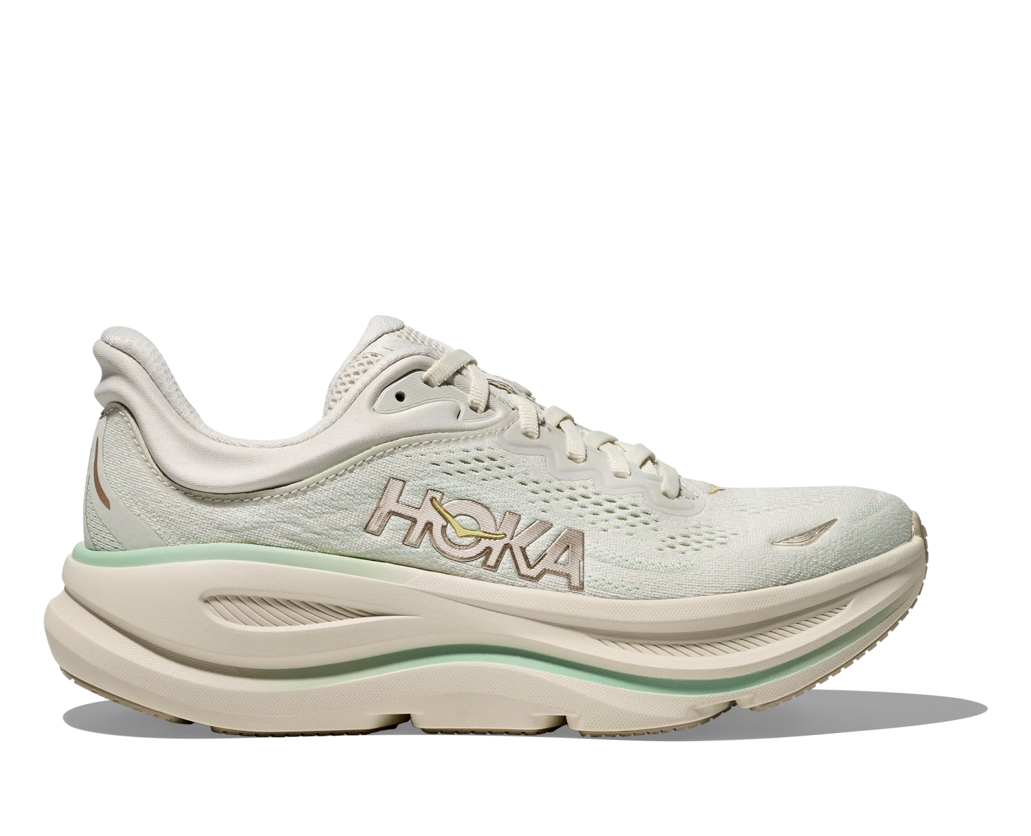 Hoka Women's Bondi 9 WIDE (TLSL - Truffle Salt/Sea Glass) 1 Hoka Women's Bondi 9 WIDE (TLSL - Truffle Salt/Sea Glass)