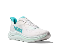 Hoka Women's Clifton 10 WIDE (WTCL - White/Cielo Blue) -Tcrunning Sale Store 1162031 WTCL 6