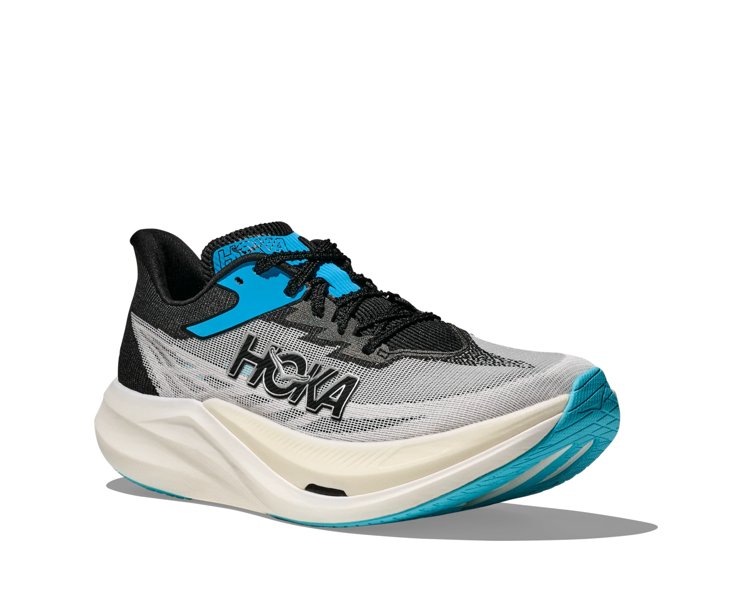 Hoka Unisex Rocket X 3 (WBLC - White/Black) 3 Hoka Unisex Rocket X 3 (WBLC - White/Black) - Image 3
