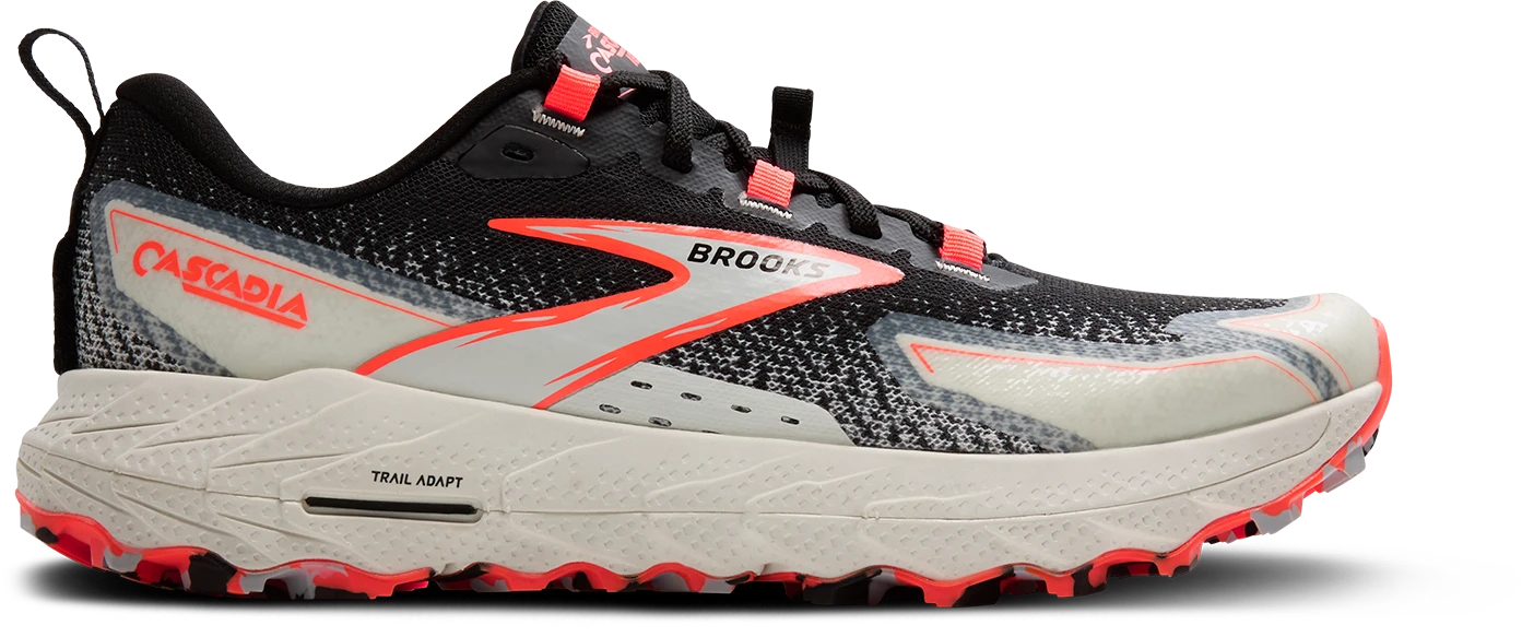 BROOKS Women's Cascadia 18 (011 - Black/Blue Wash/Flame) 1 BROOKS Women's Cascadia 18 (011 - Black/Blue Wash/Flame)