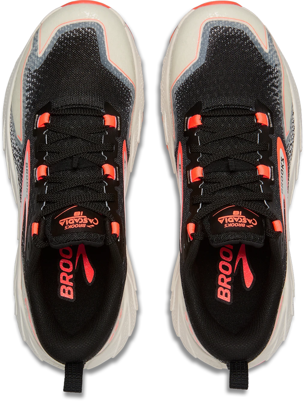 BROOKS Women's Cascadia 18 (011 - Black/Blue Wash/Flame) 4 BROOKS Women's Cascadia 18 (011 - Black/Blue Wash/Flame) - Image 4