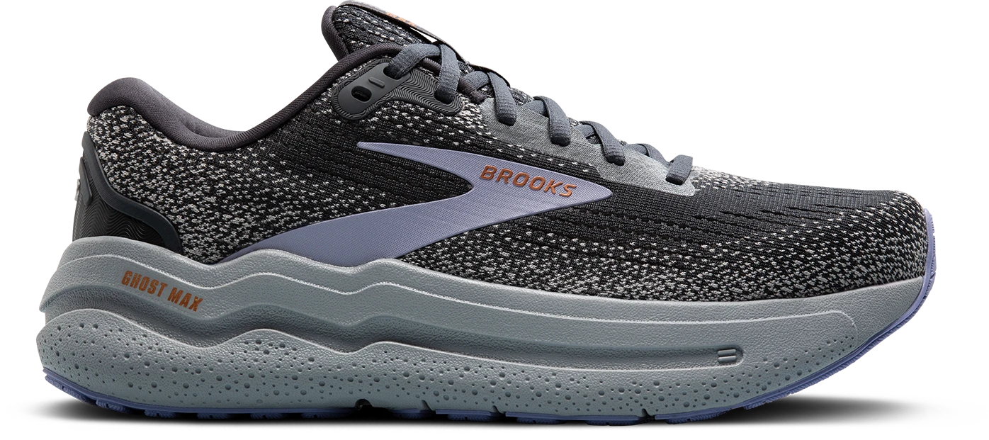 BROOKS Women's Ghost Max 2 (005 - Ebony/Sweet Lavender/Alloy) 1 BROOKS Women's Ghost Max 2 (005 - Ebony/Sweet Lavender/Alloy)