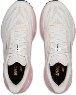 BROOKS Women's Launch 11 (164 - White/Gold/Pink) -Tcrunning Sale Store 120439 164 O Launch 11