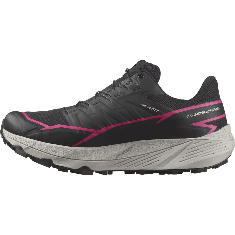 Salomon Women’s Thundercross GORE-TEX (Black/Black/Pink Glo) 2 Salomon Women’s Thundercross GORE-TEX (Black/Black/Pink Glo) - Image 2