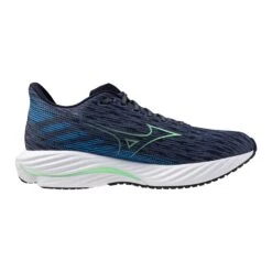 Mizuno Men's Wave Rider 28 (8Z4S - Vintage Indigo/Neo Mint) -Tcrunning Sale Store 411456 8Z4S 03