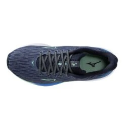 Mizuno Men's Wave Rider 28 (8Z4S - Vintage Indigo/Neo Mint) -Tcrunning Sale Store 411456 8Z4S 04