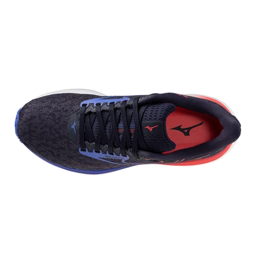 Mizuno Women's Wave Rider 29 (9W6U - Odyssey Grey/Iris Bloom) 2 Mizuno Women's Wave Rider 29 (9W6U - Odyssey Grey/Iris Bloom) - Image 2