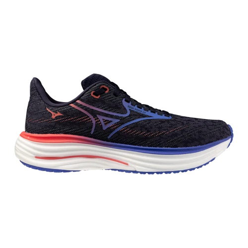 Mizuno Women's Wave Rider 29 (9W6U - Odyssey Grey/Iris Bloom) 1 Mizuno Women's Wave Rider 29 (9W6U - Odyssey Grey/Iris Bloom)