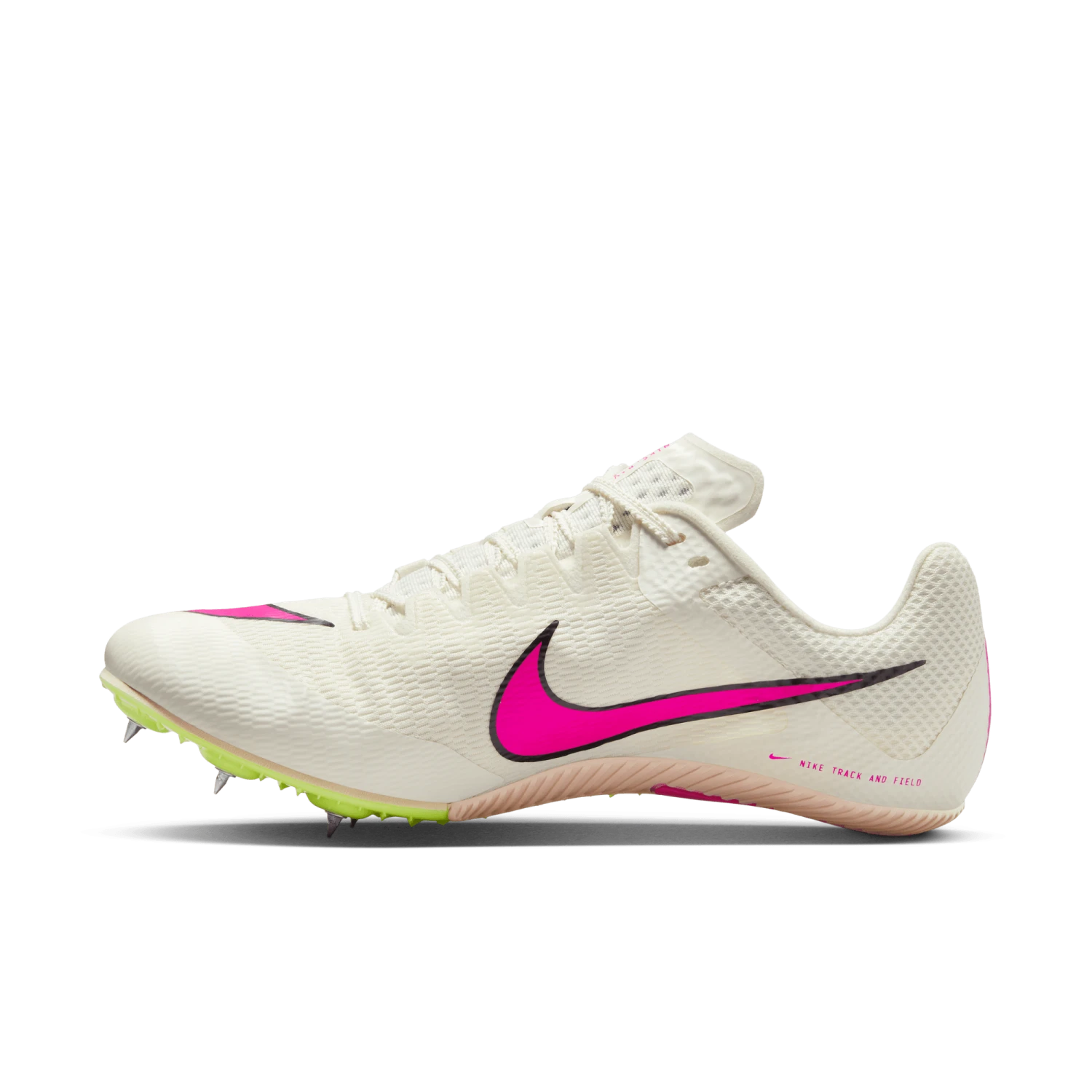 Nike Unisex Zoom Rival Sprint (101 - Sail/Fierce Pink-LT Lemon Twist) 2 Nike Unisex Zoom Rival Sprint (101 - Sail/Fierce Pink-LT Lemon Twist) - Image 2