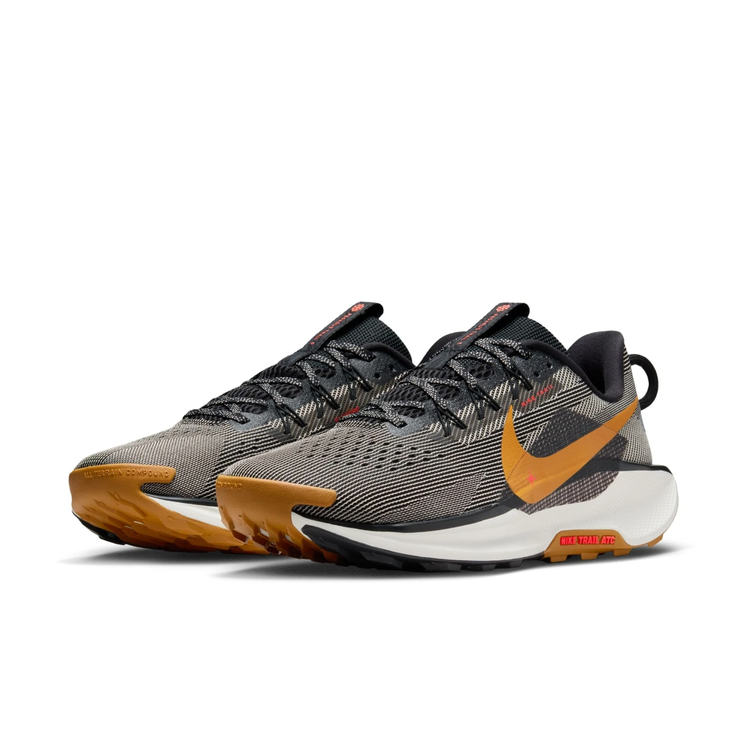 Nike Men’s React Pegasus Trail 5 (009 - Black/Desert Ochre-Fir-College Grey) 3 Nike Men’s React Pegasus Trail 5 (009 - Black/Desert Ochre-Fir-College Grey) - Image 3