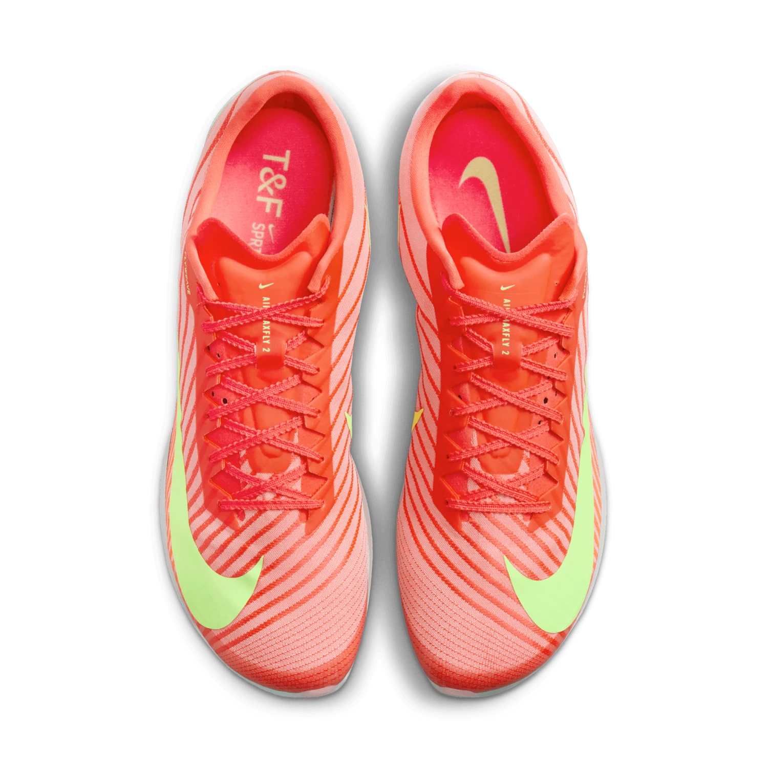 Nike Unisex Maxfly 2 (600 - Bright Crimson/Washed Coral-Lime Blast) 7 Nike Unisex Maxfly 2 (600 - Bright Crimson/Washed Coral-Lime Blast) - Image 7