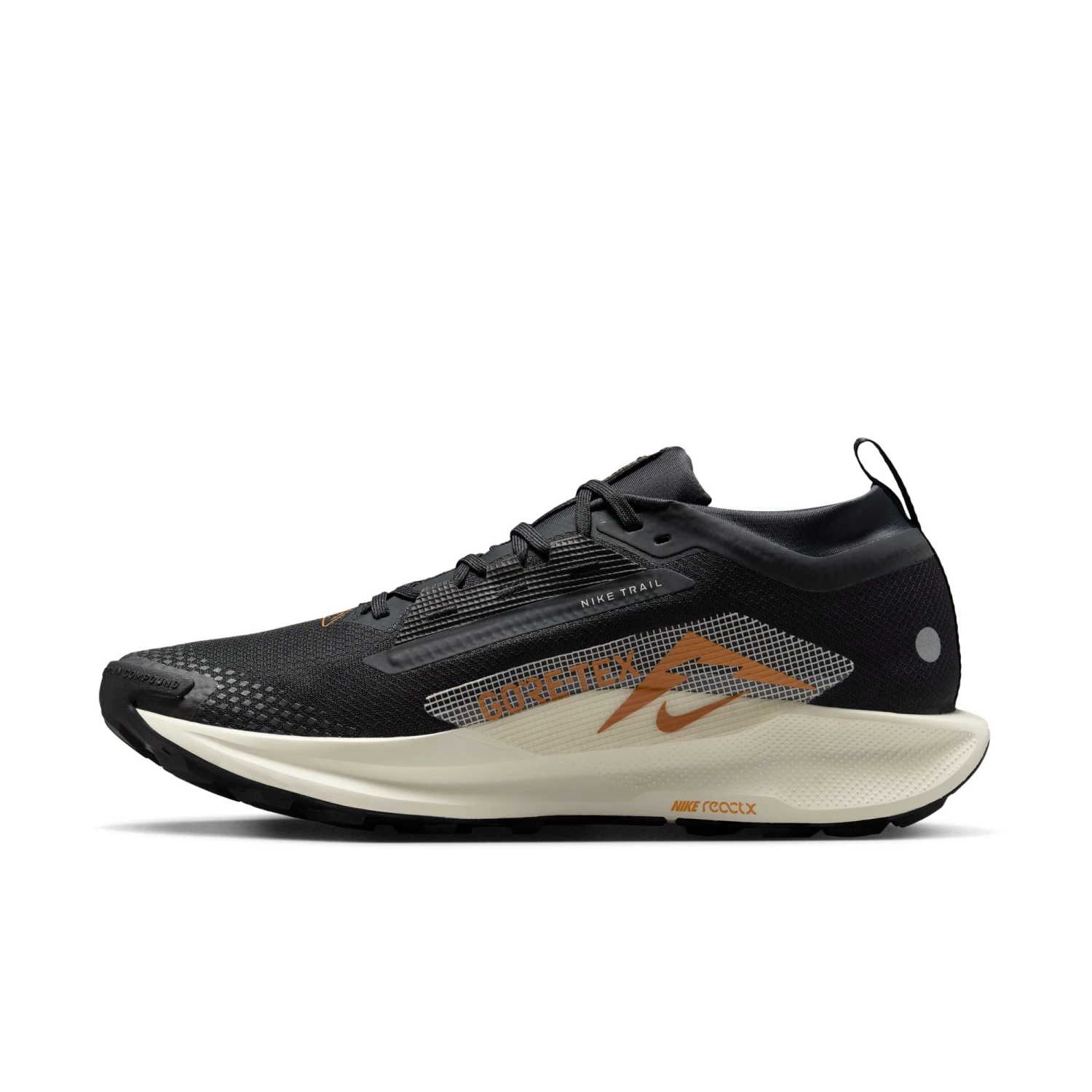 Nike Men’s React Pegasus Trail 5 GORE-TEX (007 - Off Noir/Pale Ivory-Black-Monarch) 2 Nike Men’s React Pegasus Trail 5 GORE-TEX (007 - Off Noir/Pale Ivory-Black-Monarch) - Image 2