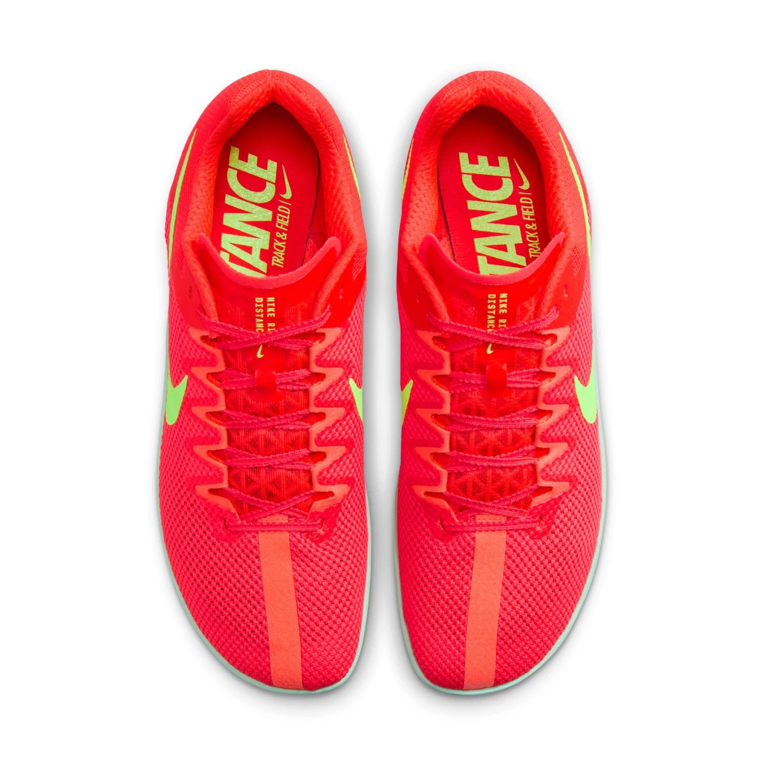 Nike Unisex Zoom Rival Distance (600 - Bright Crimson/Washed Coral-Barely Volt) 8 Nike Unisex Zoom Rival Distance (600 - Bright Crimson/Washed Coral-Barely Volt) - Image 8