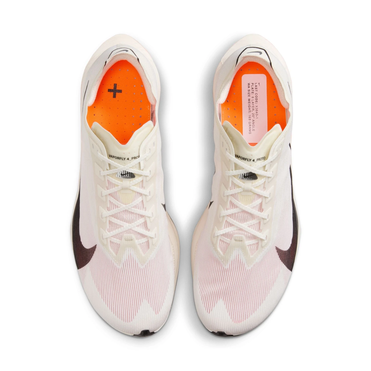 Nike Men’s Vaporfly 4 Proto (100 - Sail/Black-Total Orange-White) 7 Nike Men’s Vaporfly 4 Proto (100 - Sail/Black-Total Orange-White) - Image 7