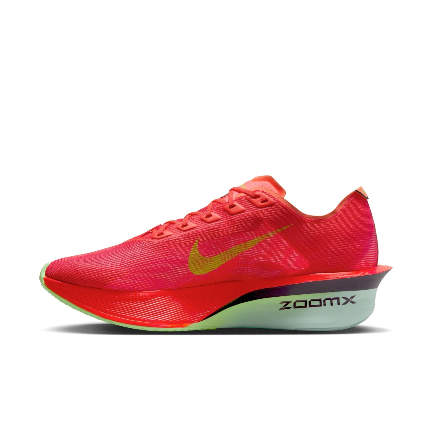 Nike Men’s Vaporfly 4 (600 - Bright Crimson/Lime Blast-Mint Foam) 2 Nike Men’s Vaporfly 4 (600 - Bright Crimson/Lime Blast-Mint Foam) - Image 2
