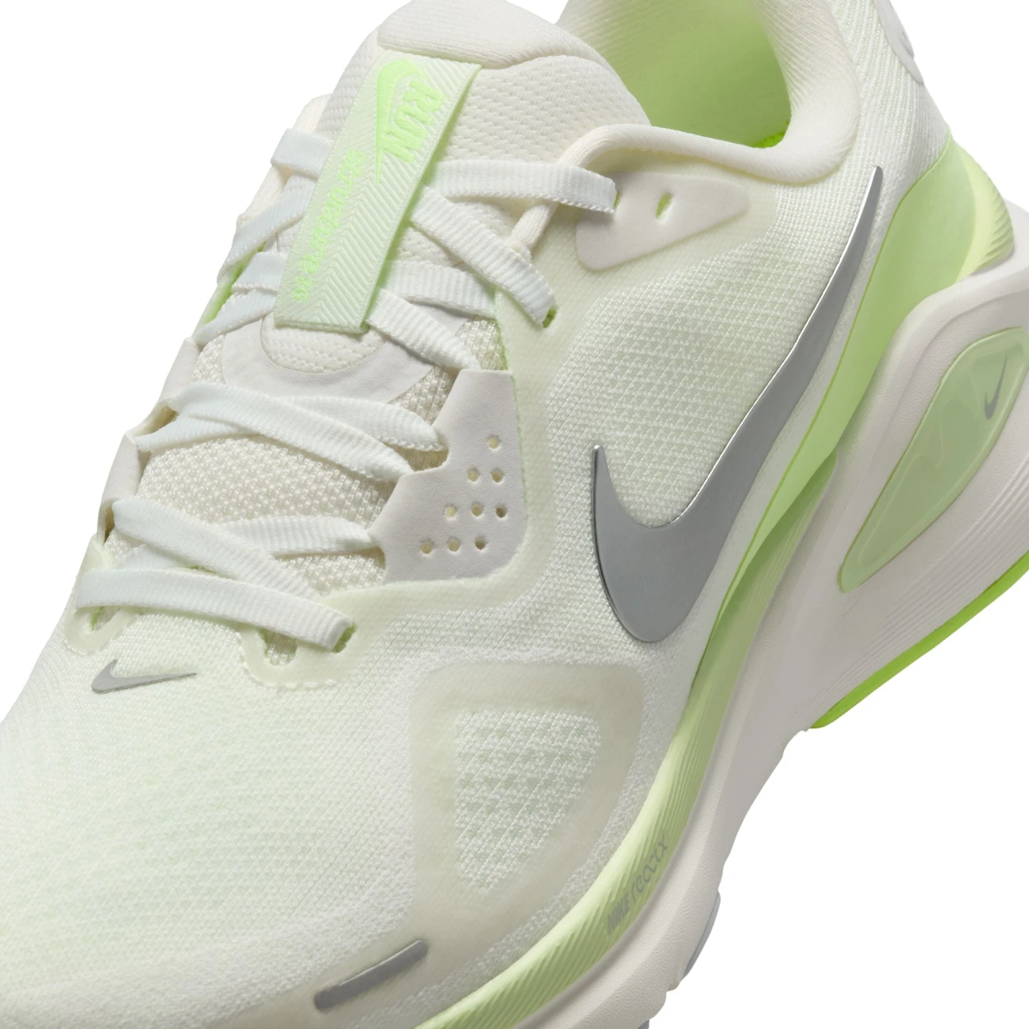 Nike Women’s Structure 26 (103 - Summit White/Chrome-Barely Volt-Sail) 4 Nike Women’s Structure 26 (103 - Summit White/Chrome-Barely Volt-Sail) - Image 4