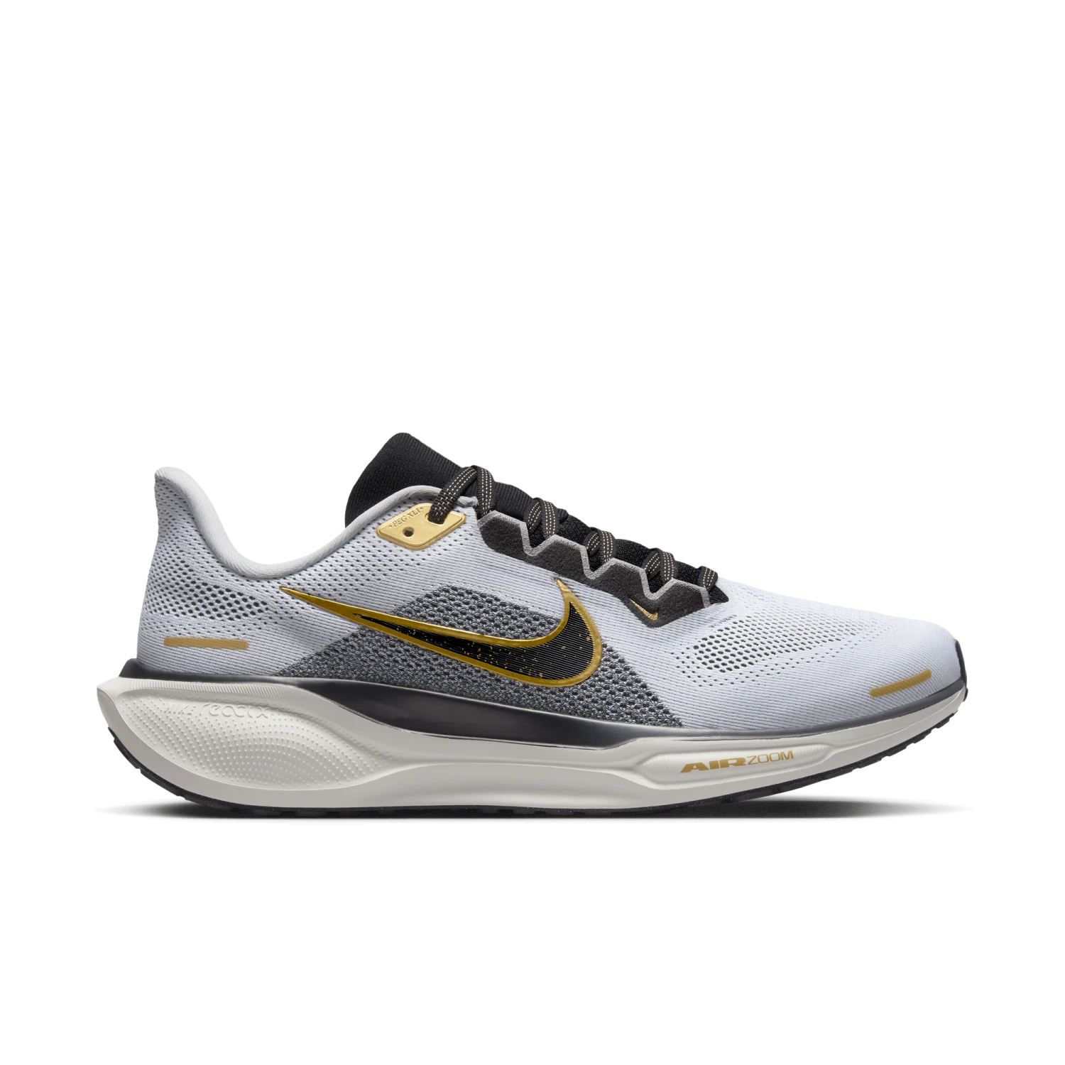 Nike Men's Pegasus 41 (100 - White/Black-Metallic Gold-Light Smoke Grey) 1 Nike Men's Pegasus 41 (100 - White/Black-Metallic Gold-Light Smoke Grey)