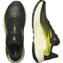 Salomon Men's Genesis (Black/Sulphur Spring/Transparent Yellow) 9 Salomon Men's Genesis (Black/Sulphur Spring/Transparent Yellow) -Tcrunning Sale Store L47443100 10 GHO GENESIS Black SulphurSpring TransparentYellow