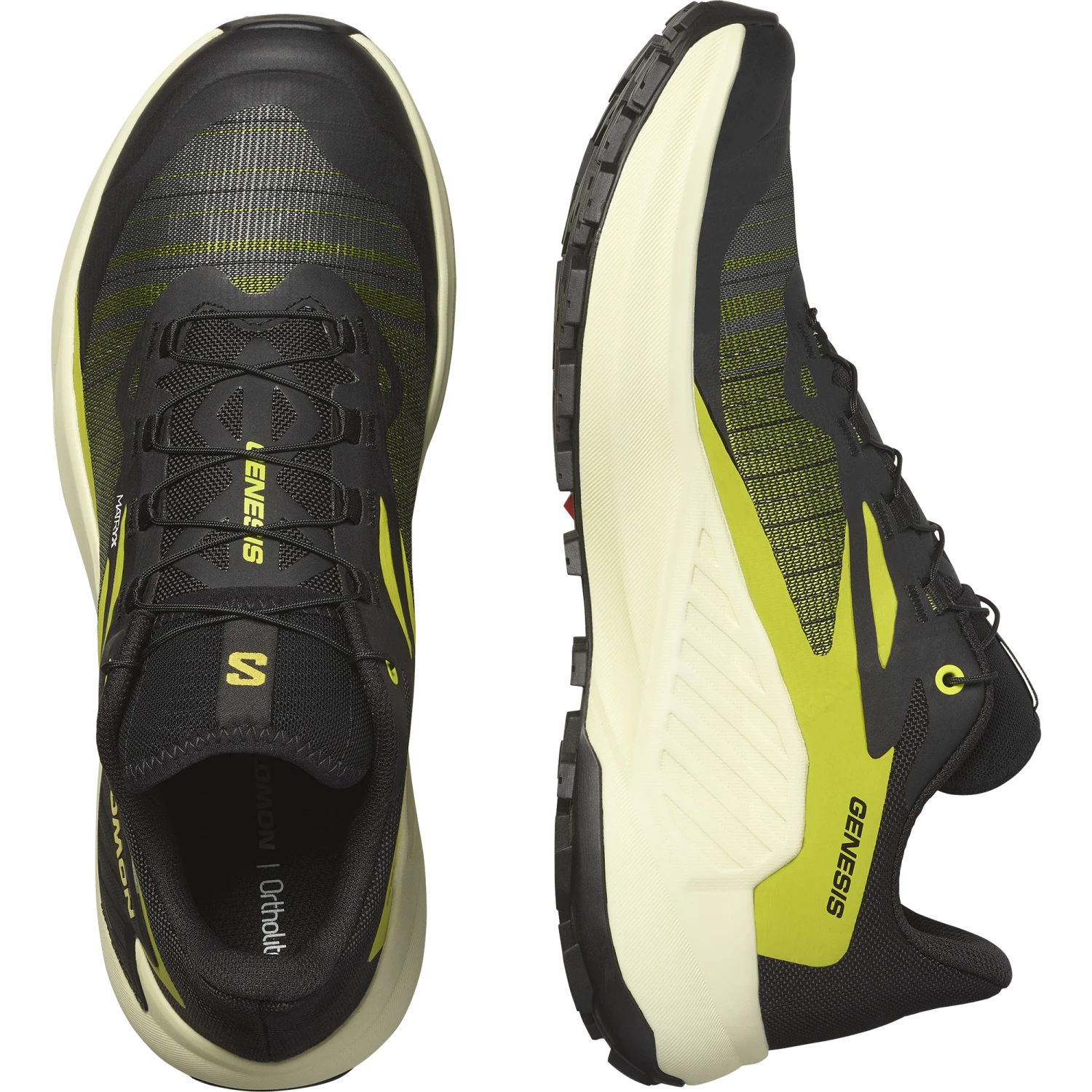 Salomon Men's Genesis (Black/Sulphur Spring/Transparent Yellow) 4 Salomon Men's Genesis (Black/Sulphur Spring/Transparent Yellow) - Image 4