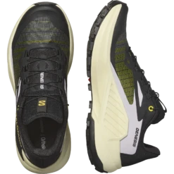 Salomon Women's Genesis (Black/Sulphur Spring/Orchid Petal) -Tcrunning Sale Store L47443700 10 GHO GENESISW Black Yellow OrchidPetal