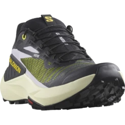 Salomon Women's Genesis (Black/Sulphur Spring/Orchid Petal) -Tcrunning Sale Store L47443700 5 GHO GENESISW Black Yellow OrchidPetal