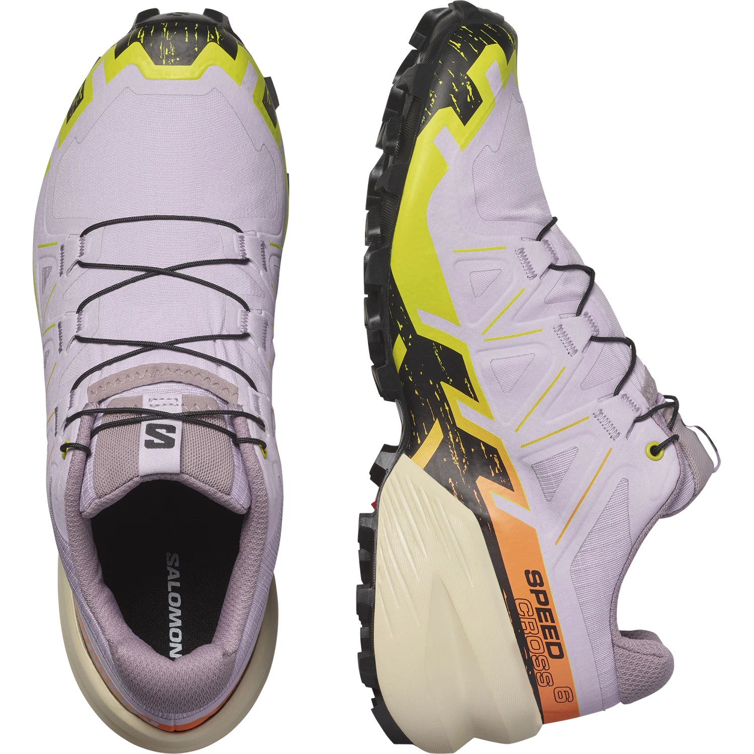 Salomon Women’s Speedcross 6 (Orchid Petal/Black/Sulphur Spring) 4 Salomon Women’s Speedcross 6 (Orchid Petal/Black/Sulphur Spring) - Image 4