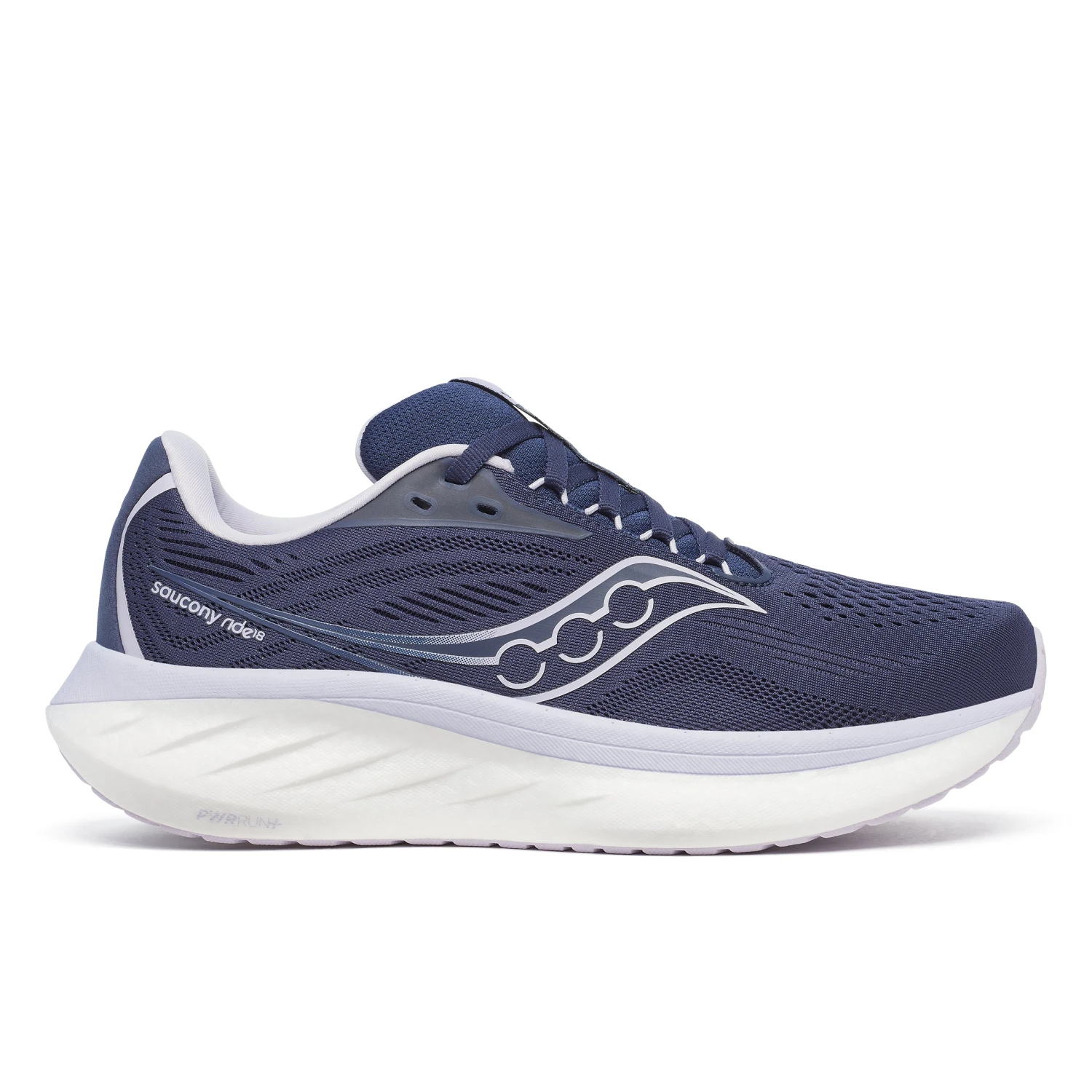 Saucony Women's Ride 18 (243 - Navy/Aster) 1 Saucony Women's Ride 18 (243 - Navy/Aster)