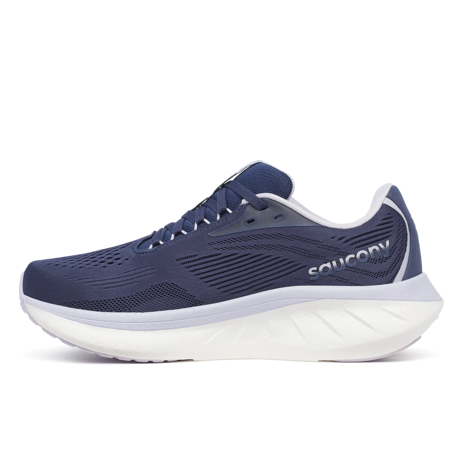 Saucony Women's Ride 18 (243 - Navy/Aster) 2 Saucony Women's Ride 18 (243 - Navy/Aster) - Image 2
