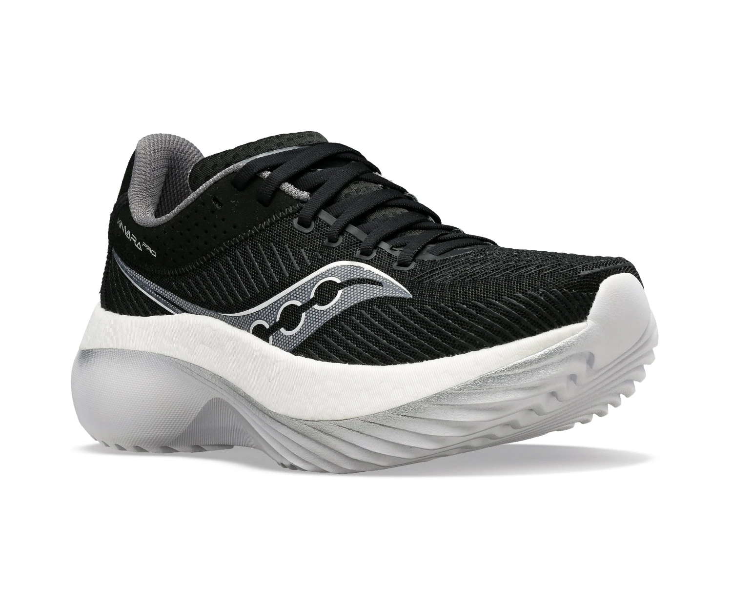 Saucony Men’s Kinvara Pro (10 - Black/White) 3 Saucony Men’s Kinvara Pro (10 - Black/White) - Image 3