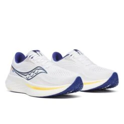 Saucony Men’s Ride 18 (164 - White/Azurite) -Tcrunning Sale Store S21000 164 2